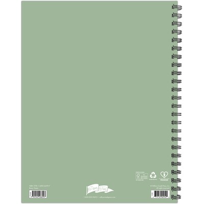 2027 Willow Creek Basic Green 8.5 x 11 Weekly & Monthly Desk Calendar, Assorted Colors (66997)