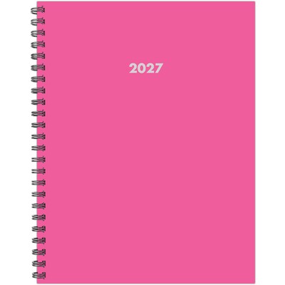 2027 Willow Creek Basic Pink 8.5 x 11 Weekly & Monthly Desk Calendar, Assorted Colors (67000)