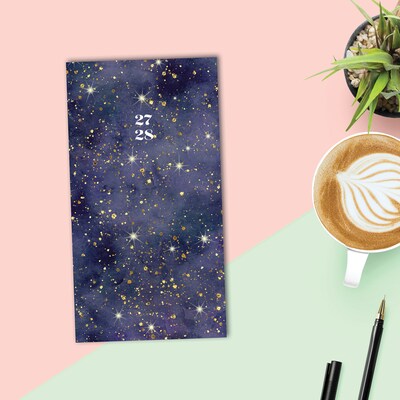 2027 Willow Creek Starry Night 3.5" x 6.5" Monthly Pocket/Wallet Calendar, Assorted Colors (66966)