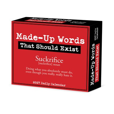 2027 Willow Creek Made-Up Words 6.2 x 5.4 Daily Day-to-Day Calendar, Assorted Colors (63590)