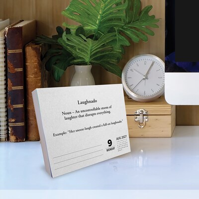 2027 Willow Creek Made-Up Words 6.2" x 5.4" Daily Day-to-Day Calendar, Assorted Colors (63590)