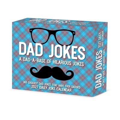 2027 Willow Creek Dad Jokes 6.2 x 5.4 Daily Day-to-Day Calendar, Assorted Colors (63392)