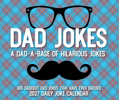 2027 Willow Creek Dad Jokes 6.2" x 5.4" Daily Day-to-Day Calendar, Assorted Colors (63392)