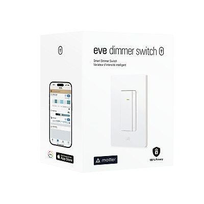 Eve Systems Matter Smart Dimmer Switch, White (10ECQ4151)