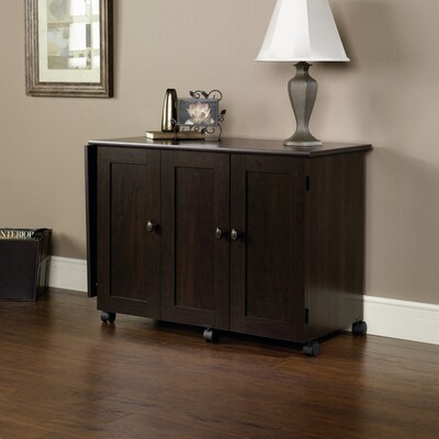 Sauder Select Craft & Sewing Cart, Cinnamon Cherry (411615)