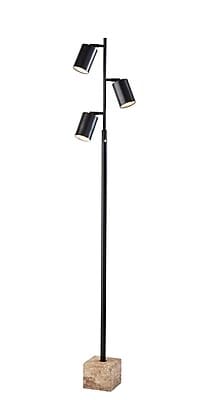 Adesso Rutherford 64H LED Tree Lamp, Black (3967-01)