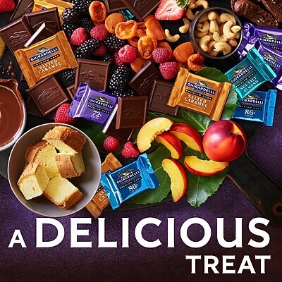 Ghirardelli Premium Dark Chocolate Squares Assortment, 11.3 oz Bag (MSD43479)