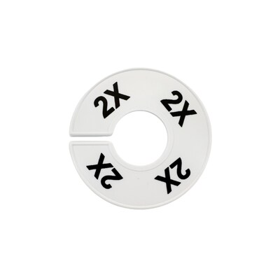 Nahanco Size 2X Plastic Dividers, White (CWB2X)