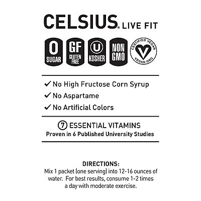 Celsius Essential Energy On-the-Go Energy Powder Drink Mix Variety Pack, 0.19 oz., 30/Pack (CLL02065)