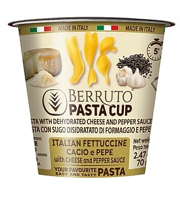 Berruto Italian Fettucine Cacio e Pepe Pasta, 2.47 oz, 8/Pack (JAG07050)