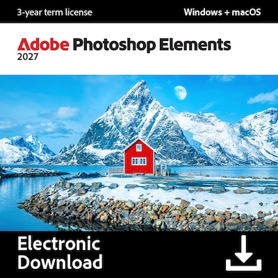 Adobe Photoshop Elements 2027 for 1 User, Windows & Mac, Download (ADO951800V274)