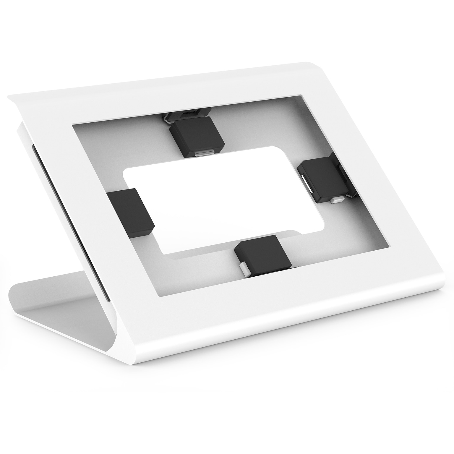 Mount-It! Universal Tablet Kiosk Stand for 10.2-11 Tablets with 360° Rotating Base, Holds up to 20 lbs., White(MI-3895WHT)