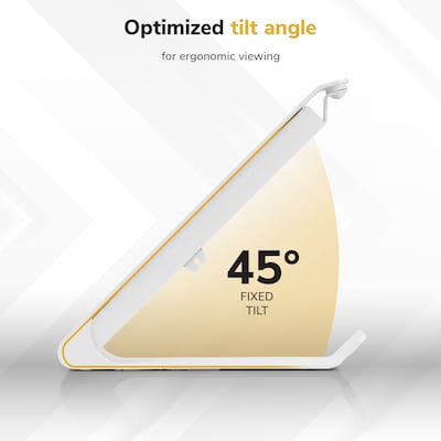 Mount-It! Universal Tablet Kiosk Stand for 10.2"-11" Tablets with 360° Rotating Base, Holds up to 20 lbs., White(MI-3895WHT)