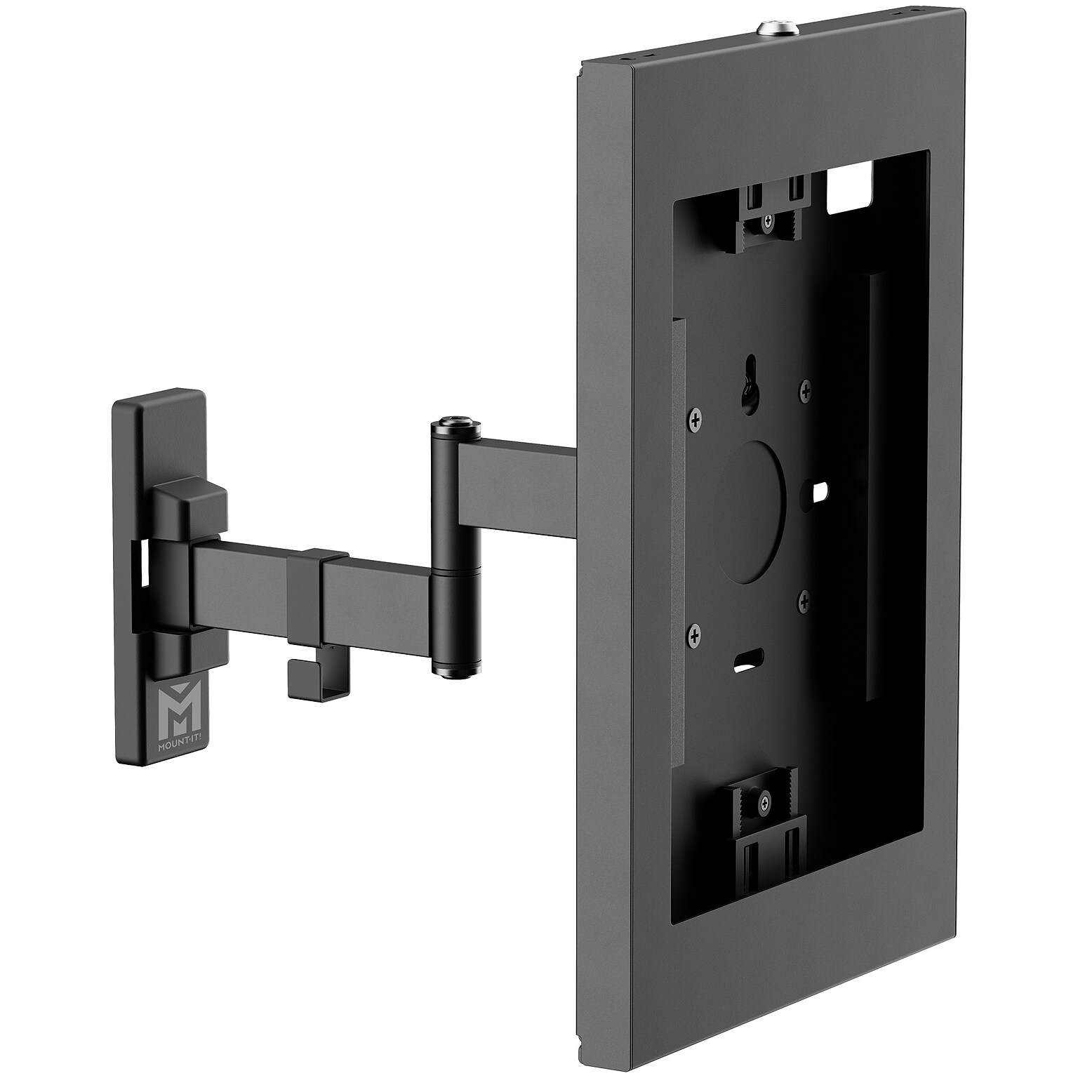 Mount-It! Anti-Theft Tablet Wall Mount for iPad with Full-Motion Arm, Holds up to 2.2 lbs., Black (MI-3776BLK)