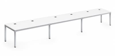 Boss Office Products Simple System 60W Desk, White, 3/Set (SGSD030-201-WT)