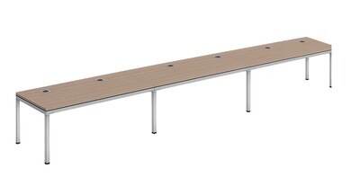 Boss Office Products Simple System 66W Desk, Driftwood, 3/Set (SGSD030-202)