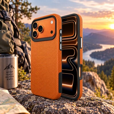 SaharaCase Armor Series Phone Case for iPhone 18 Pro, Shock Absorbing, Orange (CP01177)