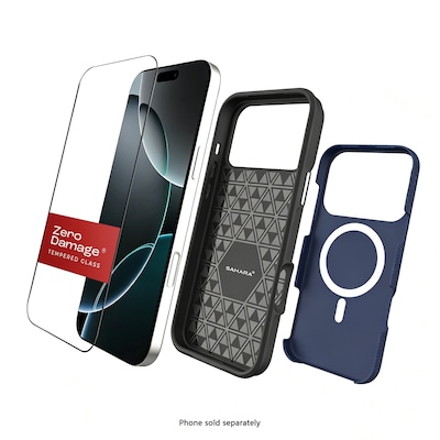 SaharaCase Armor Series Phone Case for iPhone 18 Pro, Shock Absorbing, Dark Blue (CP01176)