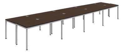 Boss Office Products Simple System 48W Desk, Driftwood, 8/Set (SGSD024-110)