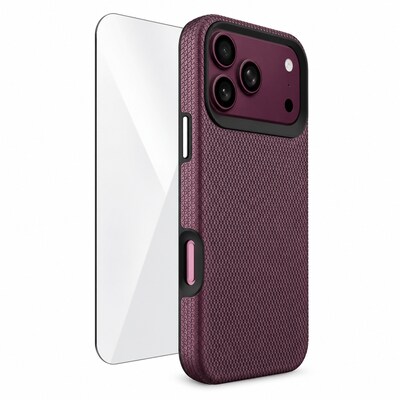 SaharaCase Armor Series Phone Case for iPhone 18 Pro, Shock Absorbing, Dark Cherry (CP01175)