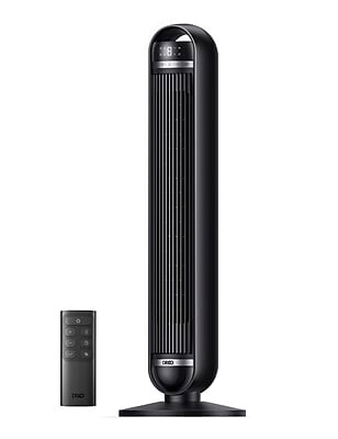 DREO Nomad DC Oscillating Tower Fan, 8-Speed, Black (DWTF14)