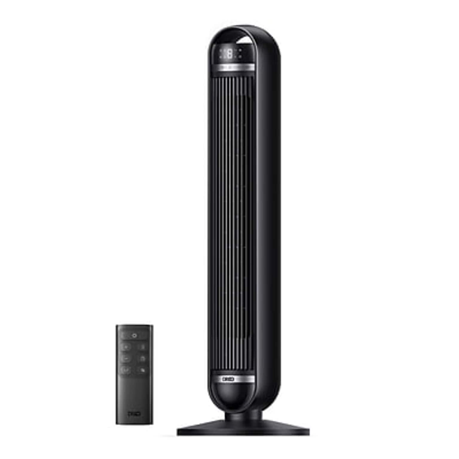 DREO Nomad DC Oscillating Tower Fan, 8-Speed, Black (DWTF14)