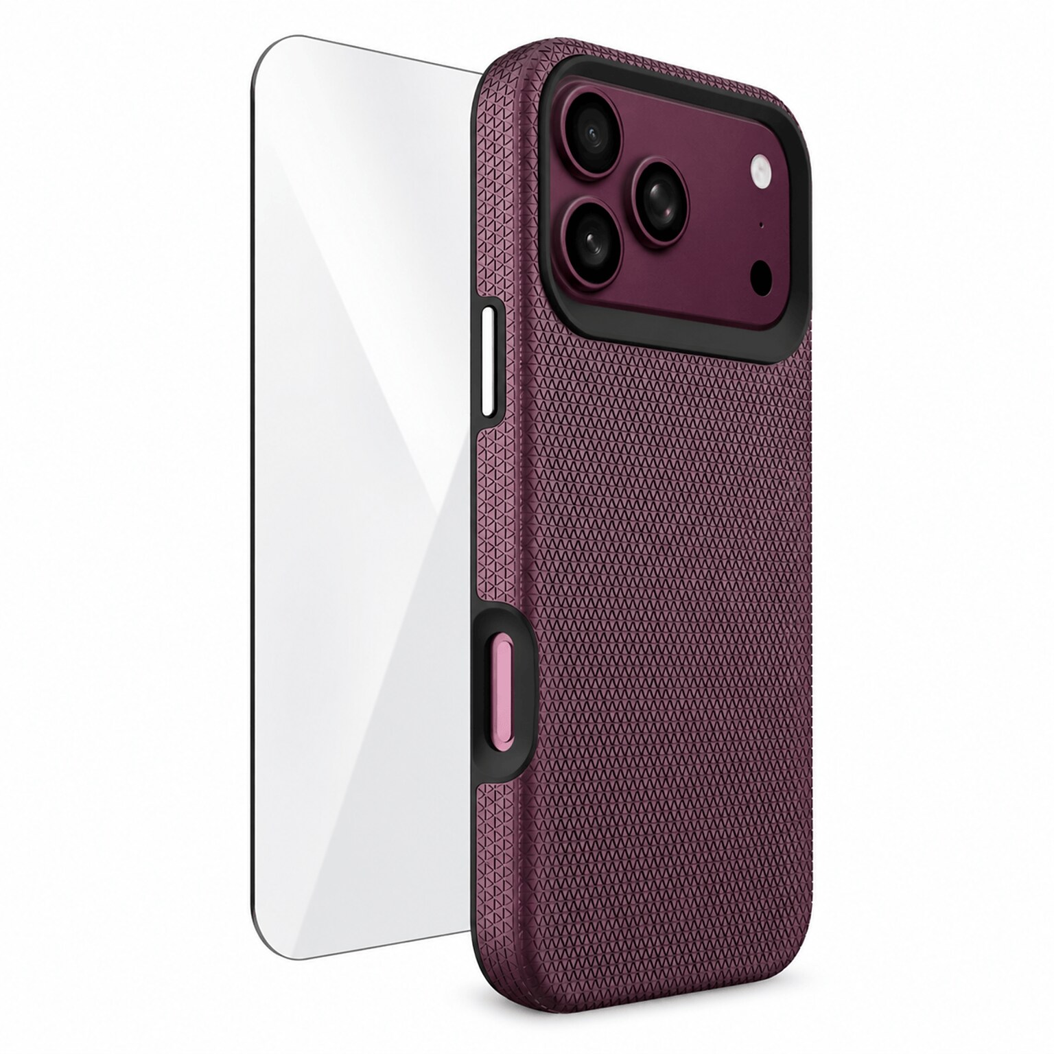 SaharaCase Armor Series Phone Case for iPhone 18 Pro Max, Shock Absorbing, Dark Cherry (CP01195)
