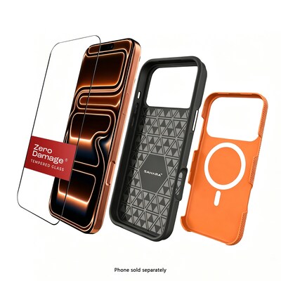 SaharaCase Armor Series Phone Case for iPhone 18 Pro Max, Shock Absorbing, Orange (CP01197)