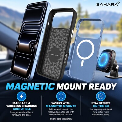 SaharaCase Armor Series Phone Case for iPhone 18 Pro Max, Shock Absorbing, Light Blue (CP01194)