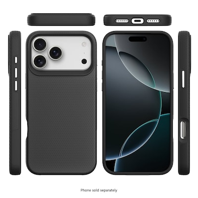 SaharaCase Armor Series Phone Case for iPhone 18 Pro Max, Shock Absorbing, Black (CP01193)
