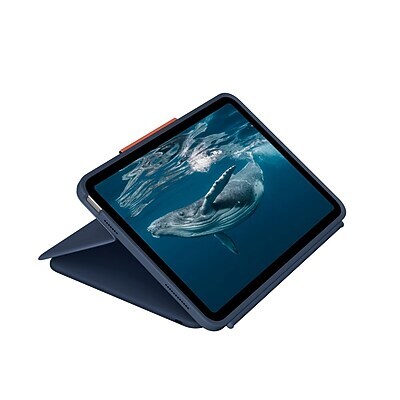 Logitech Rugged Combo 4c Touch 10.9 for iPad (10th Generation, A16), Classic Blue (920-014146)