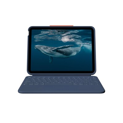 Logitech Rugged Combo 4c Touch 10.9" for iPad (10th Generation, A16), Classic Blue (920-014146)
