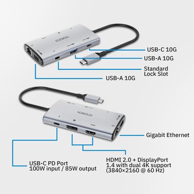 CODi 7-in-1 Multi-Port Hub Docking Station for Laptop (HB007-1)