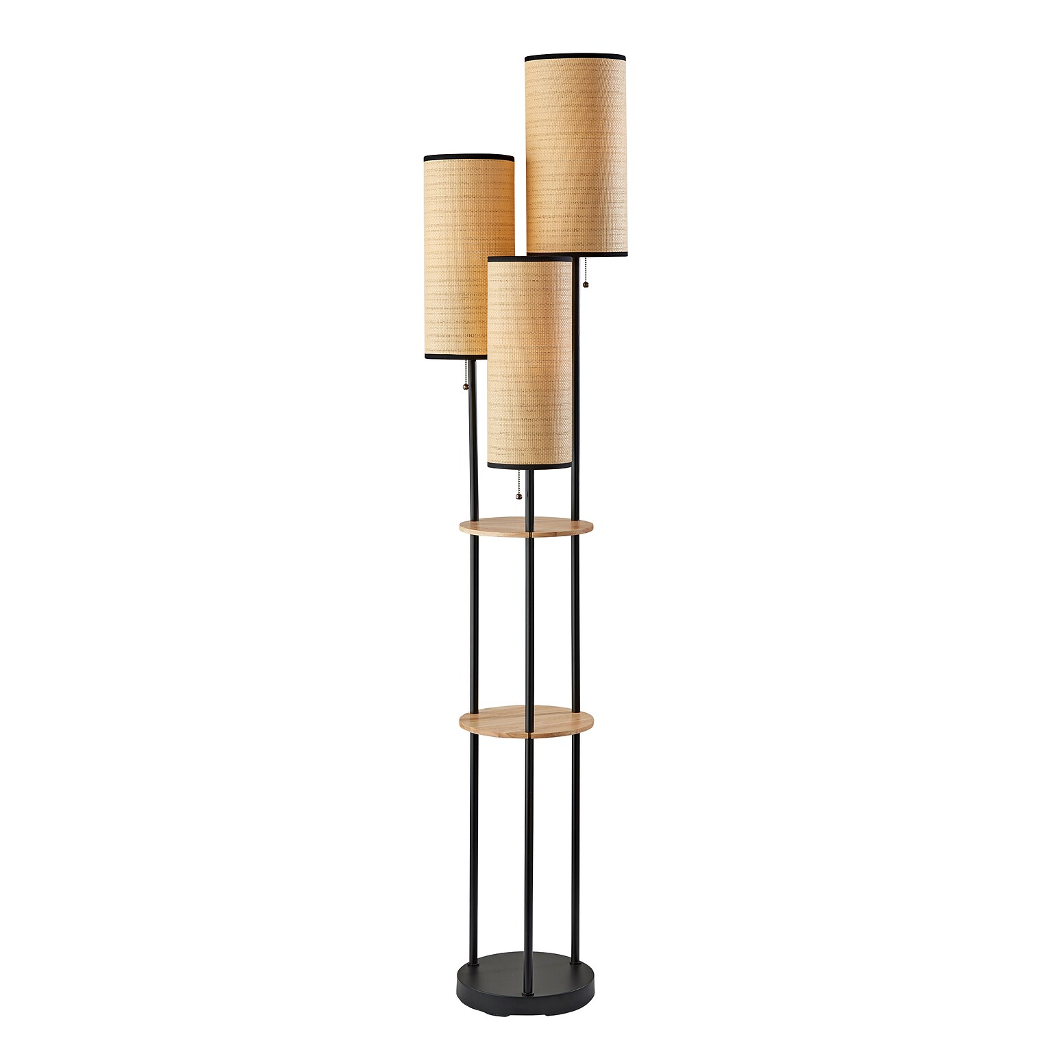 Adesso Trio Collection 68.5 Incandescent Floor Lamp, Antique Brass (4305-12)