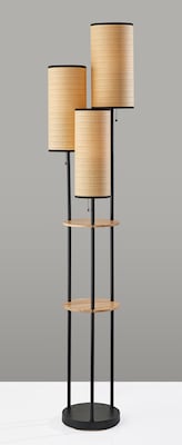 Adesso Trio Collection 68.5 Incandescent Floor Lamp, Antique Brass (4305-12)