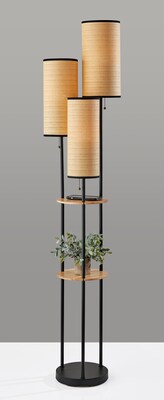 Adesso Trio Collection 68.5" Incandescent Floor Lamp, Antique Brass (4305-12)