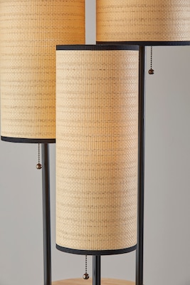 Adesso Trio Collection 68.5" Incandescent Floor Lamp, Antique Brass (4305-12)