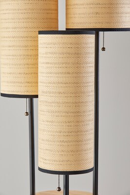 Adesso Trio Collection 68.5" Incandescent Floor Lamp, Antique Brass (4305-12)