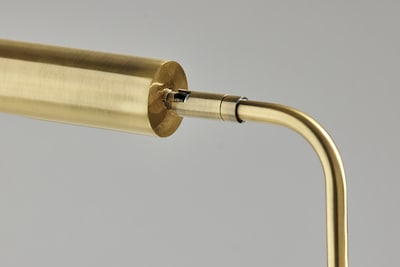 Adesso Zane Collection 17" LED Table Lamp, Antique Brass (3957-21)