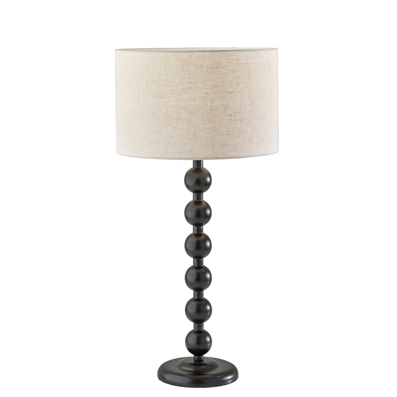 Adesso Orchard Collection 28.25 Incandescent Table Lamp, Black/Beige (3931-01)