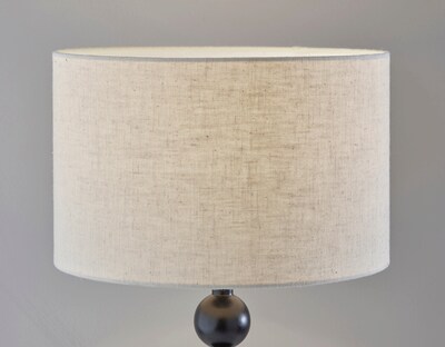 Adesso Orchard Collection 28.25" Incandescent Table Lamp, Black/Beige (3931-01)