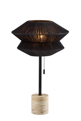 Adesso Gardner Collection 24.5 Incandescent Table Lamp, Black (3869-01)