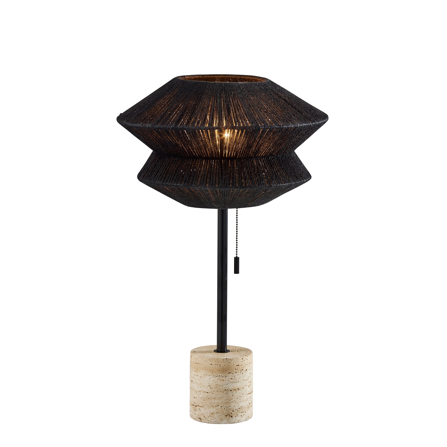 Adesso Gardner Collection 24.5 Incandescent Table Lamp, Black (3869-01)