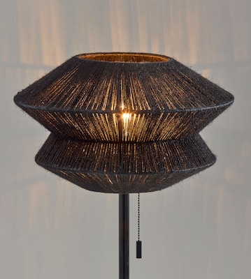 Adesso Gardner Collection 24.5" Incandescent Table Lamp, Black (3869-01)