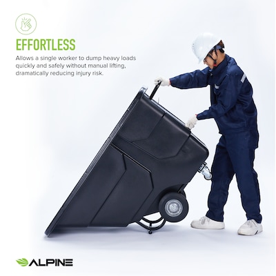 Alpine Industries Tilt Truck, 1/2 Cubic Yard, Black (500-12850-NR-BLK)