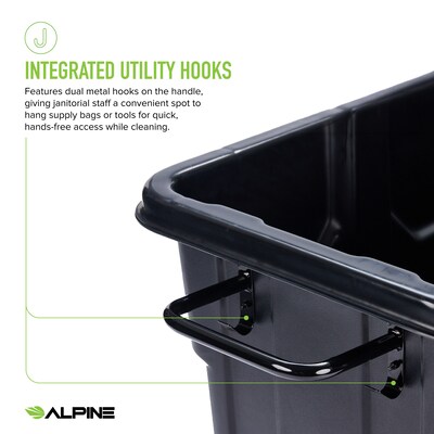 Alpine Industries Tilt Truck, 1/2 Cubic Yard, Black (500-12850-NR-BLK)