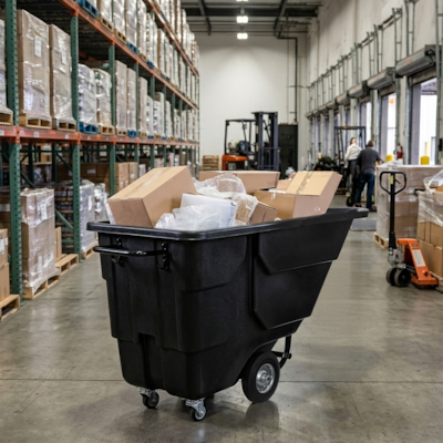 Alpine Industries Tilt Truck, 1/2 Cubic Yard, Black (500-12850-NR-BLK)