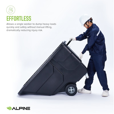 Alpine Industries Tilt Truck, 1/2 Cubic Yard, Black (500-12450-NRF-BLK)