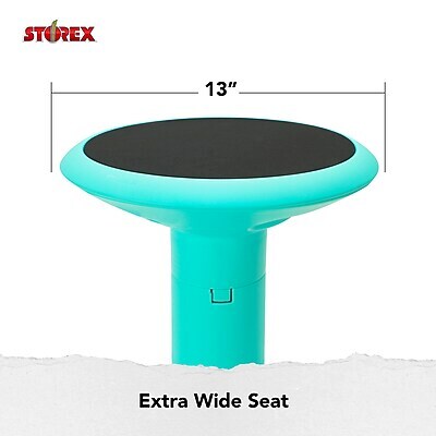 Storex Plastic Kids Wiggle Stool, Teal (STX00325U01C)