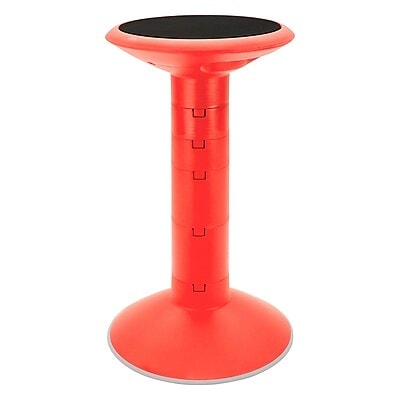 Storex Plastic Kids Wiggle Stool, Red (STX00324U01C)